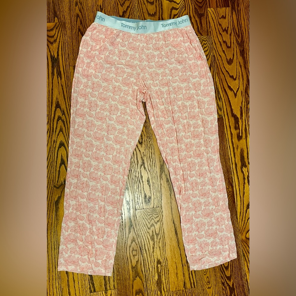 TOMMY JOHN SECOND SKIN PINK FLORAL PAJAMA PANTS- SIZE XL